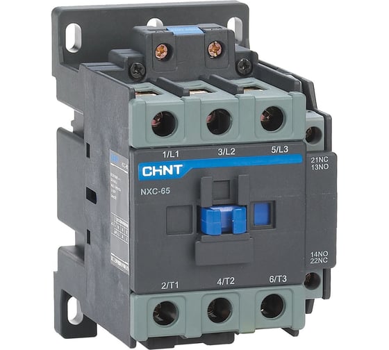 Контактор CHINT NXC-65 3P 65A AC220B (50/60Гц) 1НО+1НЗ (R) 938049