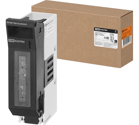 Выключатель-разъединитель TDM ELECTRIC с функцией защиты ПВР 1, 1П, 250 A SQ0726-0102
