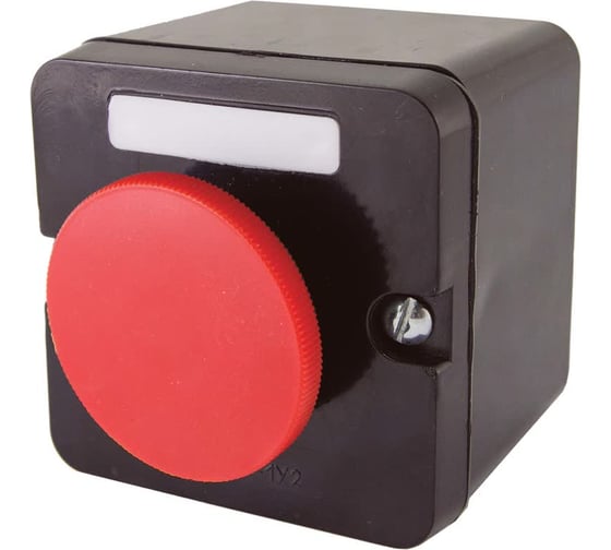 Пост кнопочный TDM ELECTRIC ПКЕ 222-1 У2, красный гриб, IP54, упаковка 80 штук SQ0742-0008
