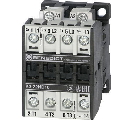 Трехполюсный контактор Benedict K3-22ND10 230 PN75716