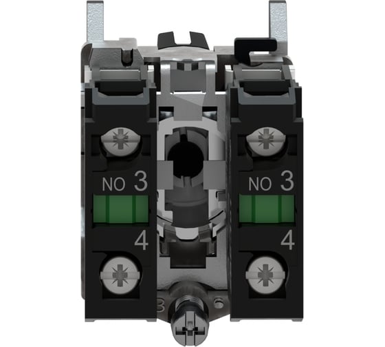 Переключатель Systeme Electric XB4 1-0-2 с возвратом в 0 черный 2НО SE XB4BD53
