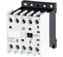 Контактор миниатюрный ELCOMTECH CON30A-12-3010-24DC 12A 1NO 1NC 24VDC УТ-00046269