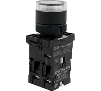 Кнопка управления CHINT NP2-EW3165 1НО+1НЗ белая AC/DC230В(LED), IP40 (R) (уп. 10 шт.) 575305