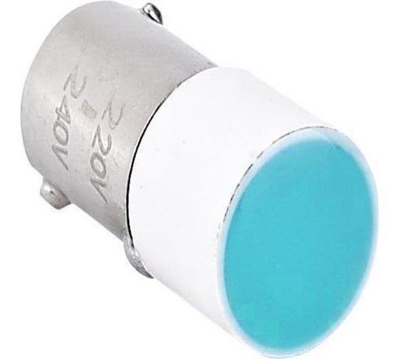 Лампа CHINT BA9s для NP2, синяя, AC/DC6В (LED) (R) (уп. 100 шт.) 576761