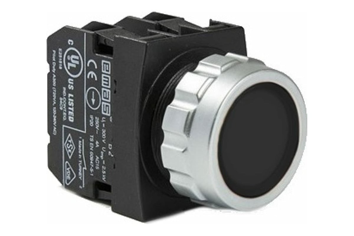 Нажимная кнопка Emas серии H, установочный 30 мм H100DH - выгодная цена ...