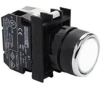 Кнопка со светодиодной подсветкой Emas белая B252DB