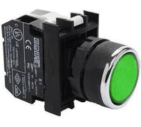 Кнопка со светодиодной подсветкой Emas зеленая B290DY