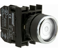 Кнопка с фиксацией Emas белая 2НЗ B202FB