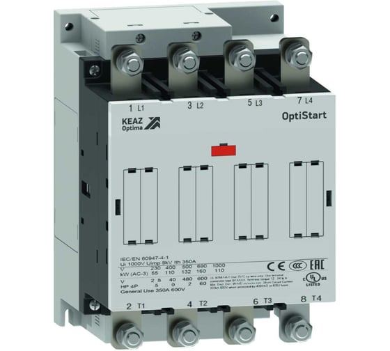 Контактор КЭАЗ OptiStart K-AF-230-40-00-E024 с катушкой AC/DC с электронным управлением 334951