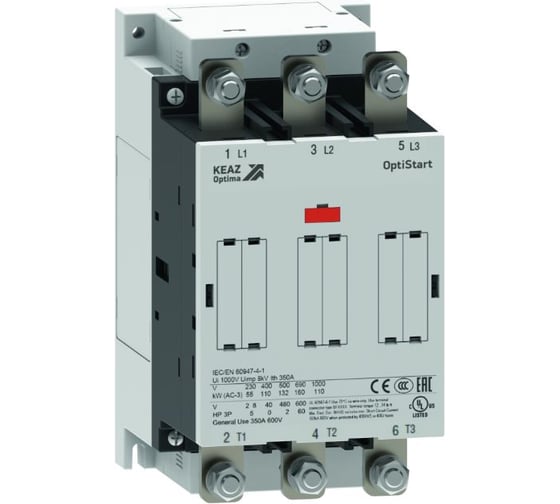 Контактор КЭАЗ OptiStart K-AF-330-30-00-E400 с катушкой AC/DC с электронным управлением 370934