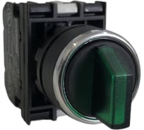 Переключатель Emas 2-0-1, с фиксацией, зелёный, 250В AC, 4 А, 12-30 В AC/DC B191SL30Y