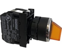 Переключатель Emas с подсветкой светодиод 2-0-1 без фиксации желтый B181SL32S