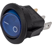 Круглая клавиша Nord-Yada 12V 20А синяя с подсветкой (3контакта) ON-OFF (2шт в упаковке) 905480