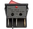 Двойная клавиша Nord-Yada 250V 16А красная с подсветкой (6контактов) ON- OFF 905448 2