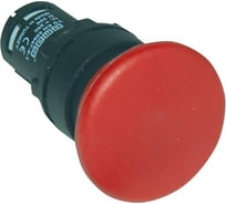 Нажимная кнопка Emas моноблочная, грибок красная, 22 мм, IP 40, 1НО+1НЗ MB102MK