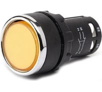 Нажимная кнопка Emas моноблочная, жёлтая 22 мм, IP 40, 1НЗ, MB200DS