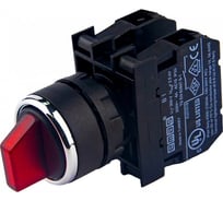 Переключатель Emas 2-0-1 с фиксацией в 1 положении, красный 2НО B101SL31K
