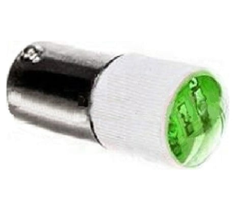 Светодиод Emas 220В под патрон Ва9S, зеленый LED220Y
