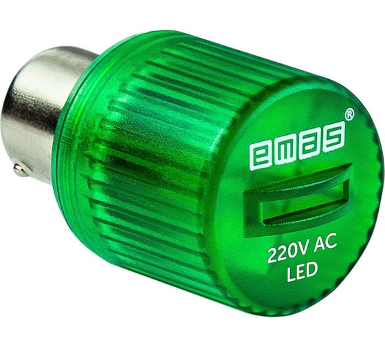Светодиод Emas LED 220VAC зеленый IKML220Y 1
