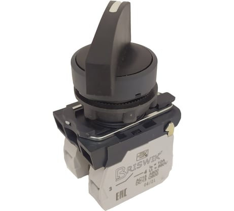 Переключатель Briswik КПЕ 1111-Д черный IP40 УХЛ3 10А 1но 1нз AB-VC-0Ai-0121