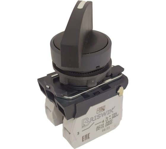 Переключатель Briswik КПЕ 1111-Д черный IP40 УХЛ3 10А 1но 1нз AB-VC-0Ai-0121 1