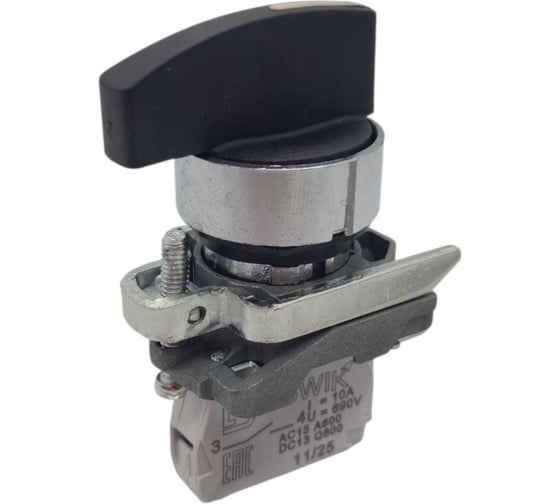 Переключатель Briswik КПЕ 1610-ДС черный IP65 УХЛ2 10А 1но 0нз aD-VC-5Ai-0111 1