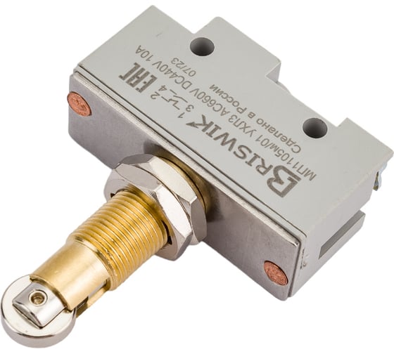 Микропереключатель Briswik МП-1105м/01 продольный ролик-винт mp110501.BR