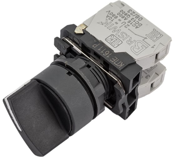 Переключатель Briswik КПЕ 1611-Р черный IP65 УХЛ2 10А 1но 1нз aB-VB-5Ai-0121