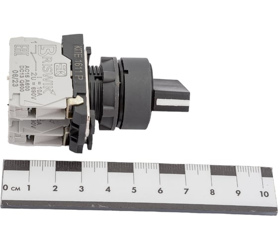 Переключатель Briswik КПЕ 1611-Р черный IP65 УХЛ2 10А 1но 1нз aB-VB-5Ai-0121