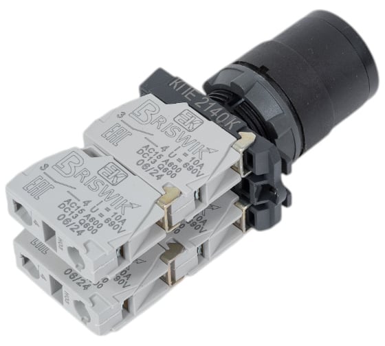 Переключатель Briswik КПЕ 2140-К черный IP40 УХЛ2 10А 4но 0нз AB-YG-0Ai-0141