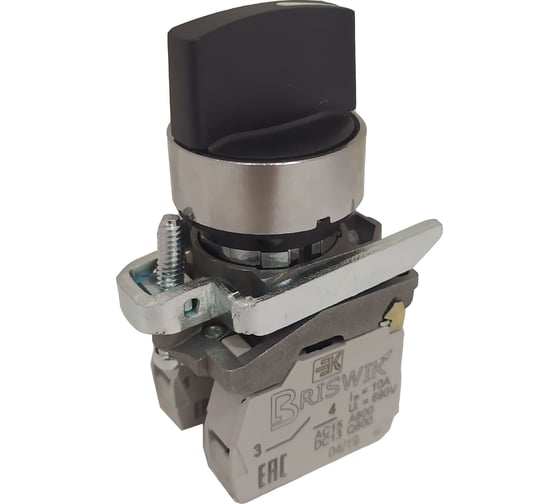 Переключатель Briswik КПЕ 2620-РС черный IP65 УХЛ2 10А 2но 0нз aD-VG-5Ai-0122 1