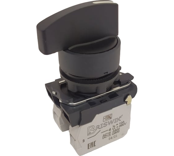 Переключатель Briswik КПЕ 2120-Д черный IP40 УХЛ2 10А 2но 0нз AB-VH-0Ai-0122 1