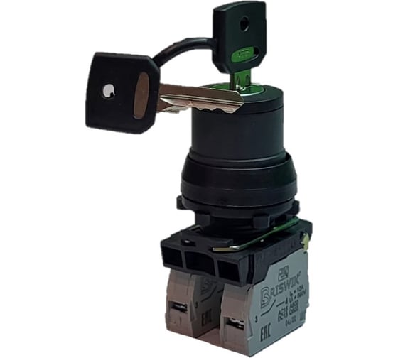 Переключатель Briswik ПЕ 171/2 черный IP40 УХЛ3 10А 1но 1нз aS-YB-0Ai-0121 1
