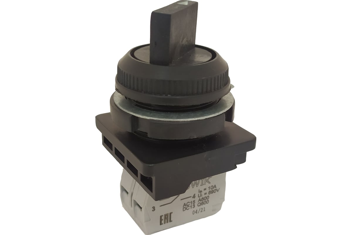 Переключатель Briswik ПЕ 011/2 черный IP40 УХЛ3 10А 1но 1нз aS-VB-0Ai ...