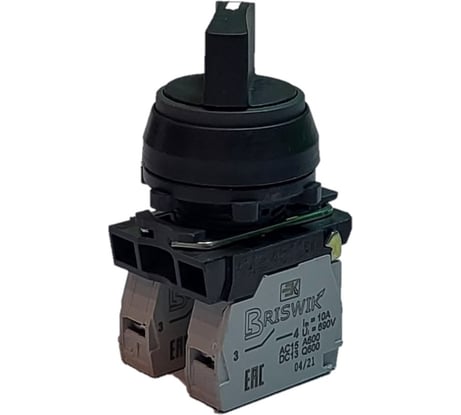 Переключатель Briswik ПЕ 011/2 черный IP40 УХЛ3 10А 1но 1нз aS-VB-0Ai-0121
