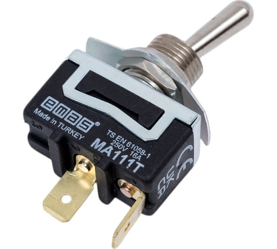 Тумблер Emas ON-OFF, 2 клеммы MA111T