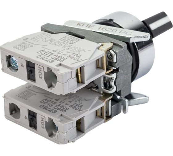 Переключатель Briswik КПЕ 1620-РС черный IP65 УХЛ2 10А 2но 0нз aD-VB-5Ai-0122