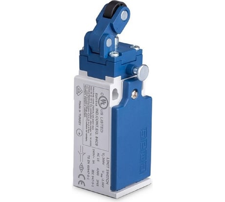 Концевой выключатель в пластиковом корпусе Emas, с пластиковым роликом 240 В, 3 А L5K13MIP311R