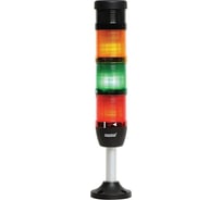Сигнальная колонна Emas 50 мм, красная, желтая, зеленая 220 В, светодиод LED, зуммер IK53L220ZM03