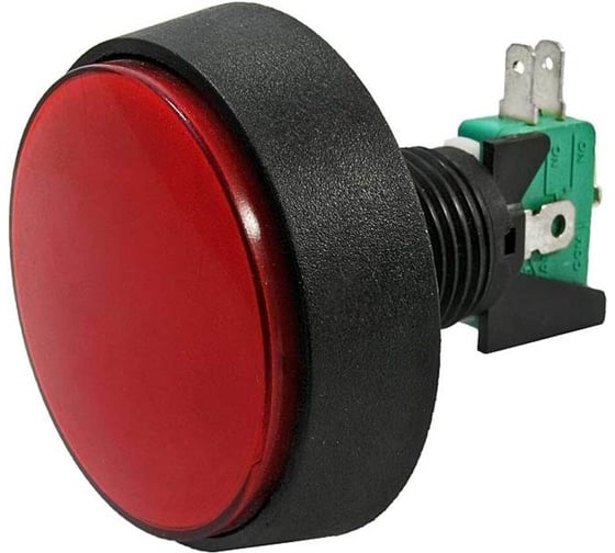 Кнопка RUICHI GMSI-1B-C no(nc)+nc(no) red 57037
