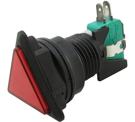 Кнопка RUICHI GMSI-6B-T no(nc)+nc(no) red 72252