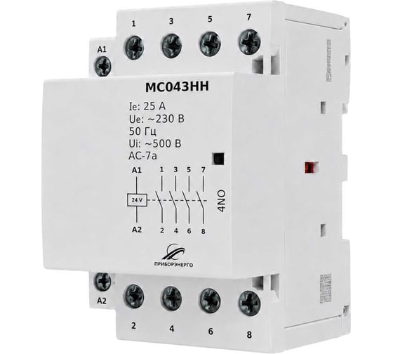 Контактор модульный НТК Приборэнерго MC043HH БП-00007507