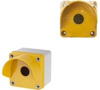 Корпус TDM КП101 c козырьком для кнопок 1 место IP66 ABS желтый SQ0705-0011