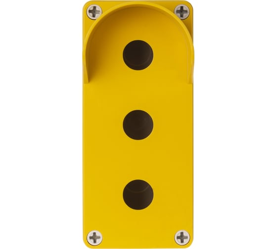 Корпус TDM ELECTRIC КП103 c козырьком для кнопок 3 места IP66 ABS желтый SQ0705-0013