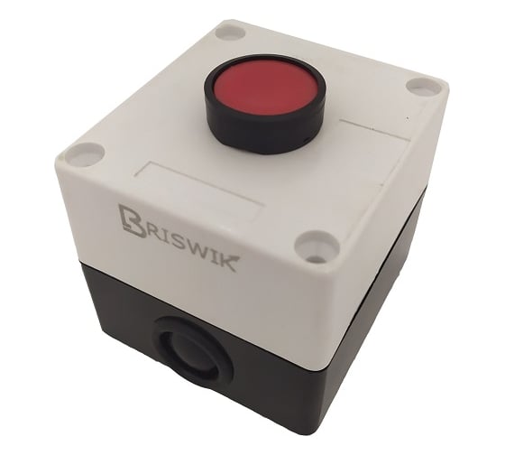 Пост кнопочный Briswik 1 поста настенный пластик IP54 PKU15P112-08