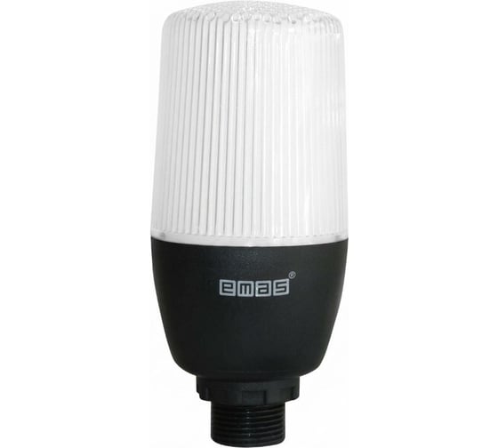Сигнальная колонна Emas одноцветная, белый цвет, 24В AC/DC, крепление M22, IP65 IF5W024XM05