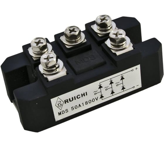 Трехфазный диодный мост RUICHI MDS50A-1800V 72338