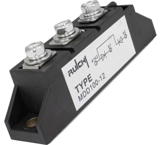 Полумостовой диодный модуль RUICHI МДД100-16 126354