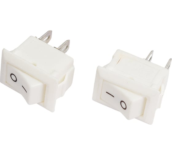 Клавиша Nord-Yada 250V 3А Micro белая (2контакта) ON-OFF (2шт в упаковке) 905463 1