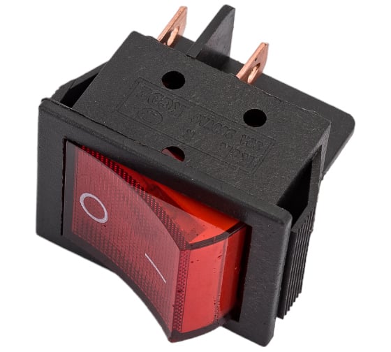 Клавиша Nord-Yada 250V 30А (мощная) красная с подсветкой (4контакта) ON-OFF (2шт в упаковке) 905462
